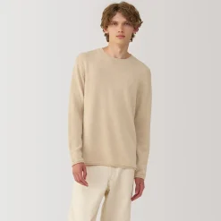 Pull col rond en cachemire pour homme