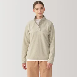 Pull en polaire de polyester recyclable femme