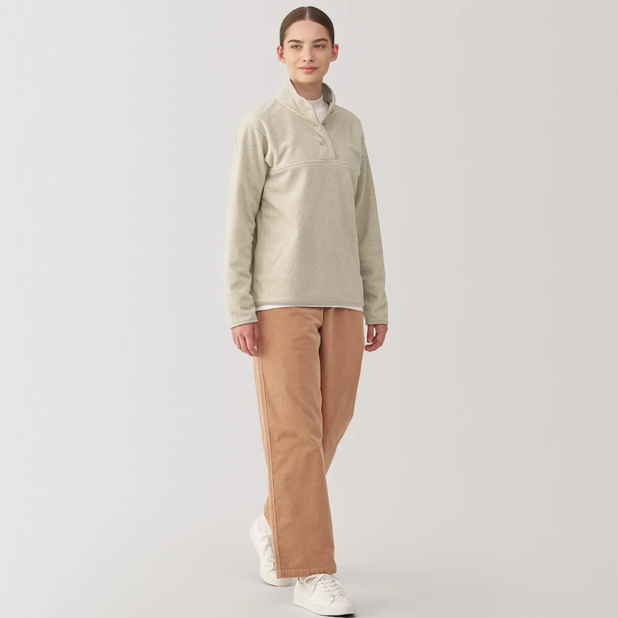 Pull en polaire de polyester recyclable femme