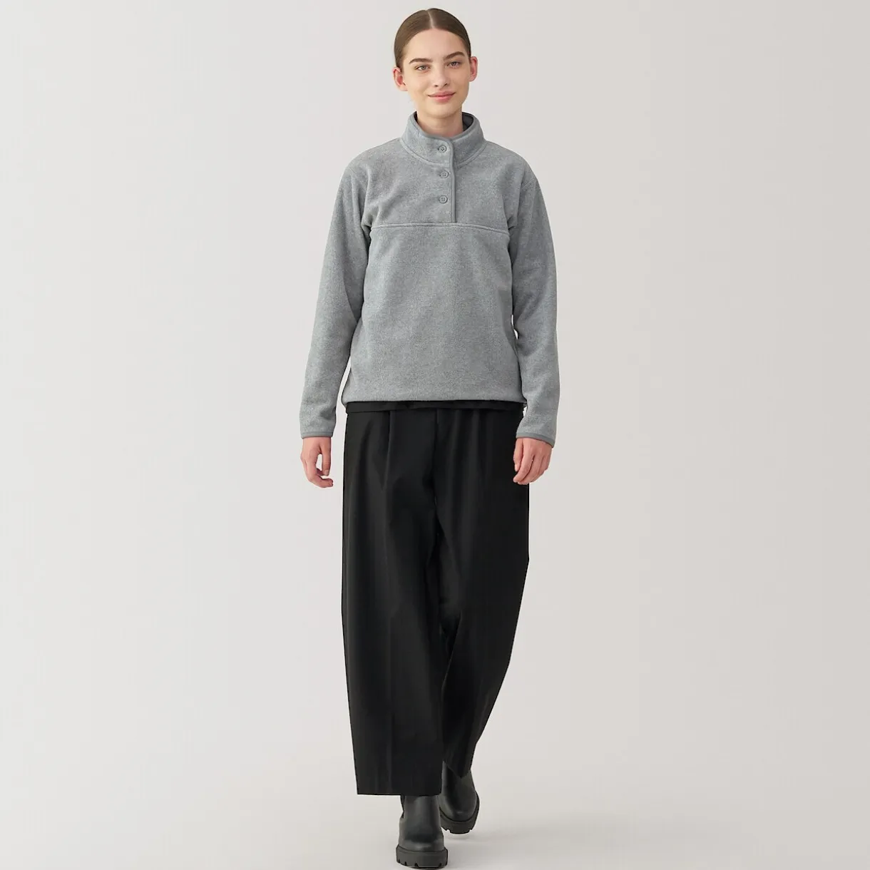 Pull en polaire de polyester recyclable femme