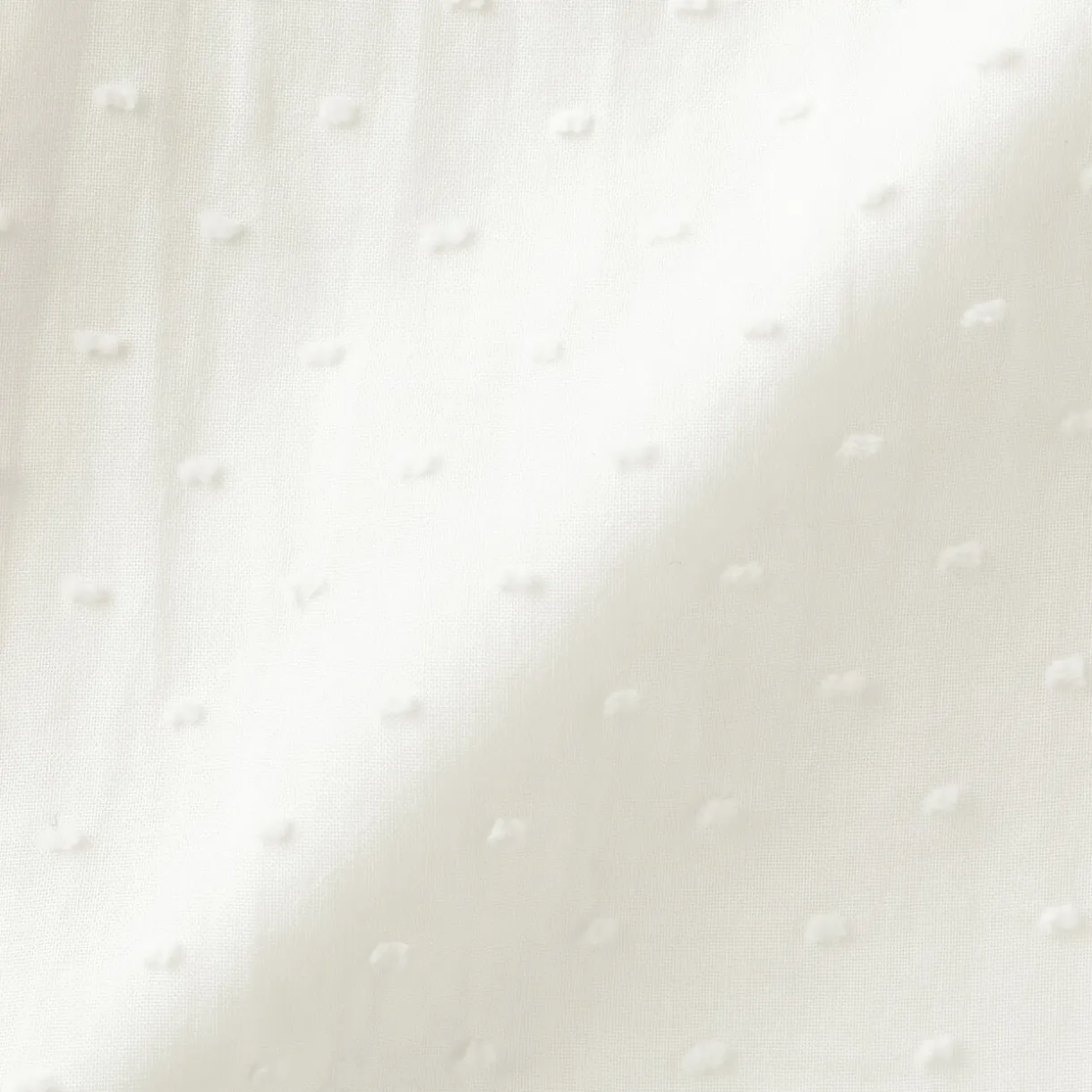 Pyjama en double gaze à pois dobby pour femme