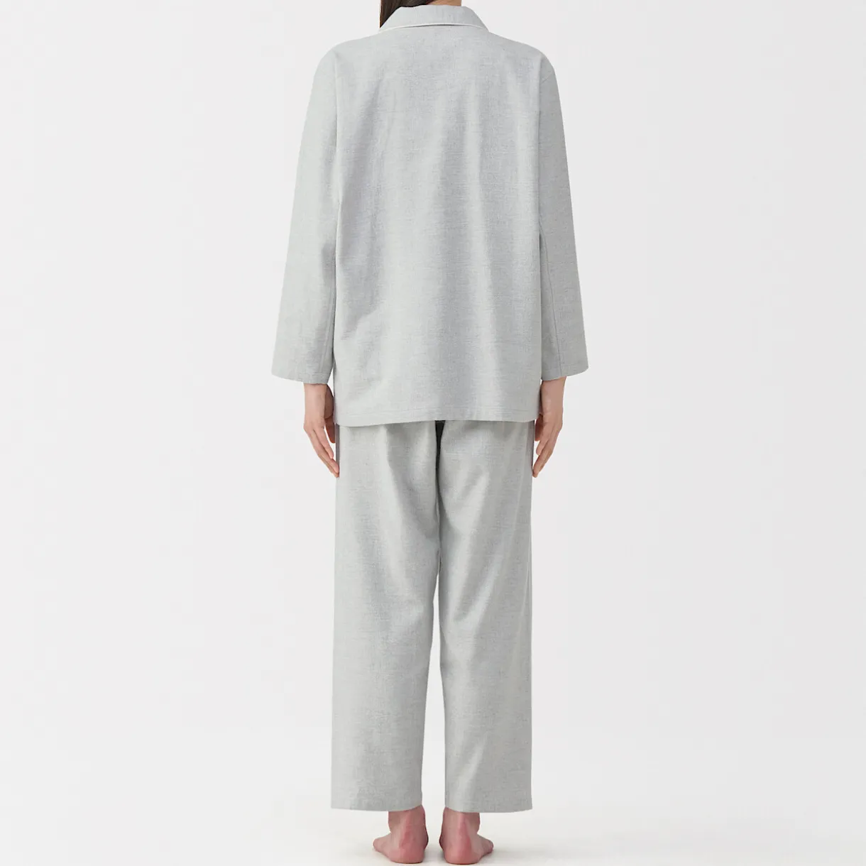 Pyjama en flanelle sans couture latérale pour femme