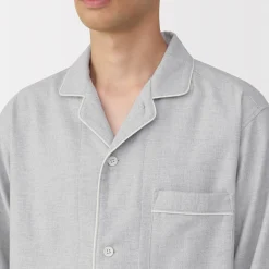 Pyjama en flanelle sans couture latérale pour homme