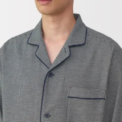 Pyjama en flanelle sans couture latérale pour homme
