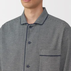 Pyjama en flanelle sans couture latérale pour homme
