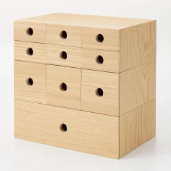 Rangement en bois 1 tiroir