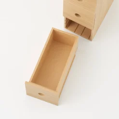 Rangement en bois 3 tiroirs