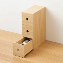 Rangement en bois 3 tiroirs