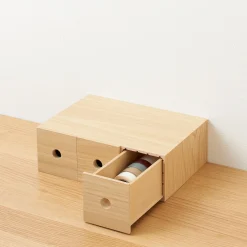 Rangement en bois 3 tiroirs