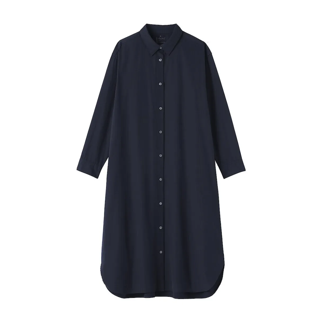 Robe chemise en coton large délavé pour femme