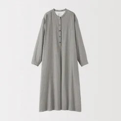 Robe en double gaze en mélange de kapok pour femme