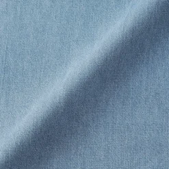 Robe-chemise légère en denim de kapok mélangé pour femme