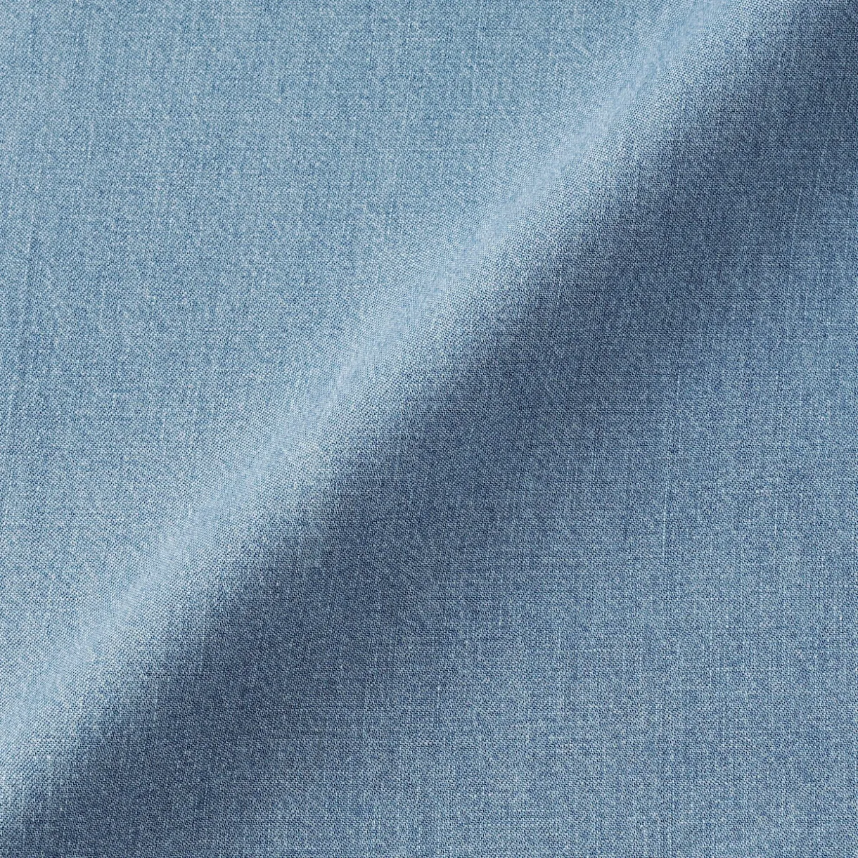 Robe-chemise légère en denim de kapok mélangé pour femme