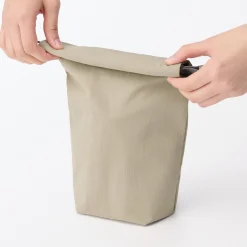 Sac à déjeuner isotherme à fermeture à enroulement - Petit - Beige