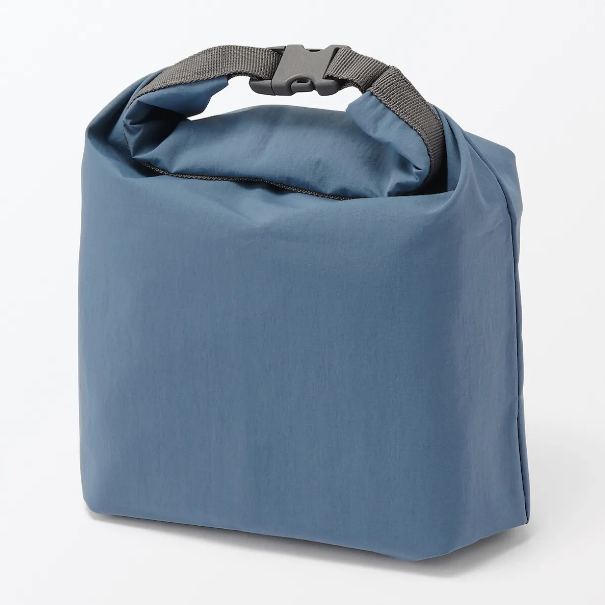 Sac à lunch isotherme à fermeture à enroulement - Grand format - Bleu fumé