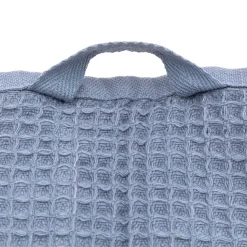 Serviette de bain gaufrée en velours de coton bio