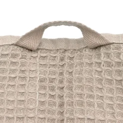 Serviette de bain gaufrée en velours de coton bio