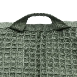 Serviette gaufrée pour le visage en velours de coton bio