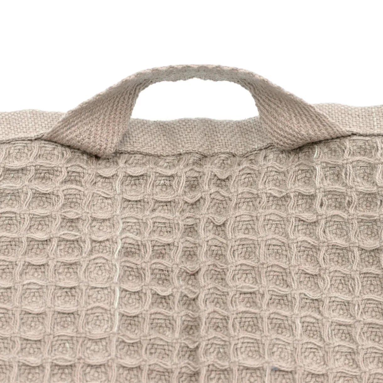 Serviette gaufrée pour le visage en velours de coton bio