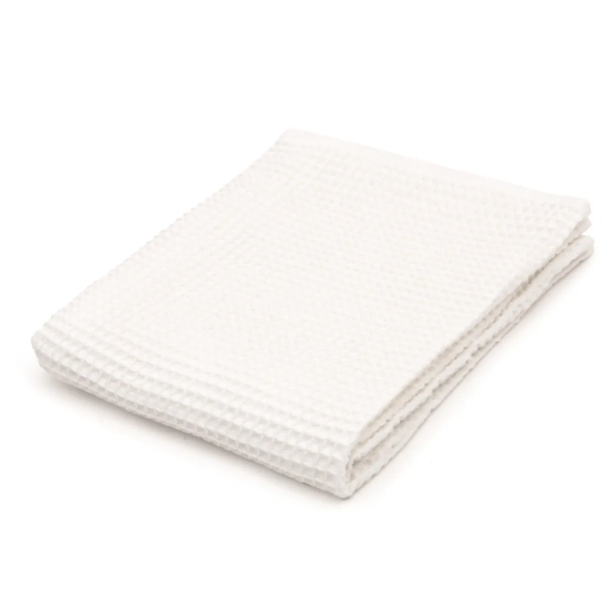 Serviette gaufrée pour les mains en velours de coton bio