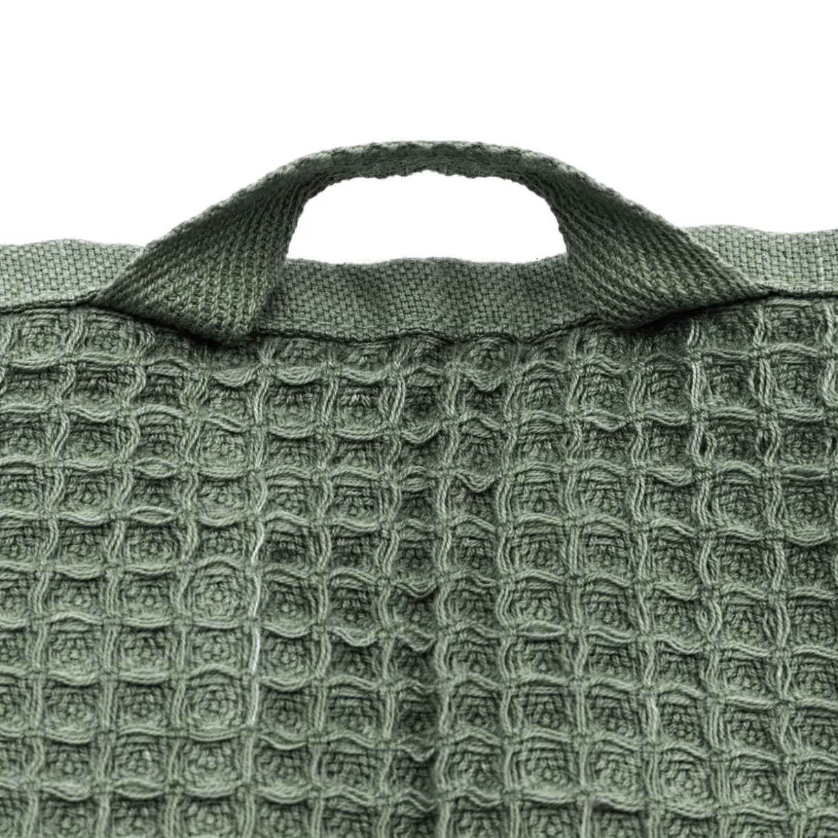 Serviette gaufrée pour les mains en velours de coton bio