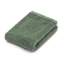 Serviette pour le visage en velours de coton bio éponge