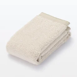 Serviette pour le visage en coton et lin