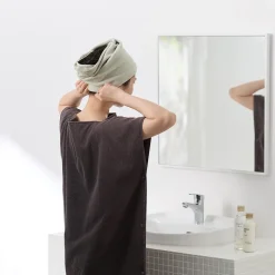 Serviette sèche-cheveux extensible