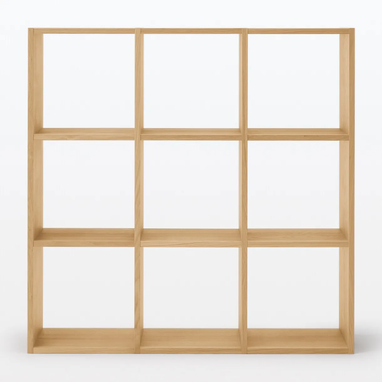 Set de 3 étagères étroites en chêne ‐ 3x3 niveaux (Dont Eco‐part. 3,90 €)