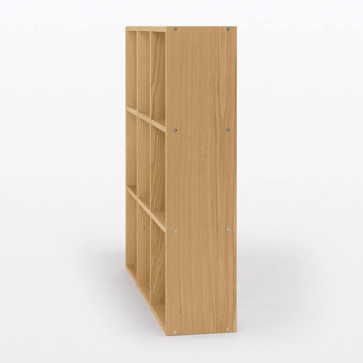 Set de 3 étagères étroites en chêne ‐ 3x3 niveaux (Dont Eco‐part. 3,90 €)
