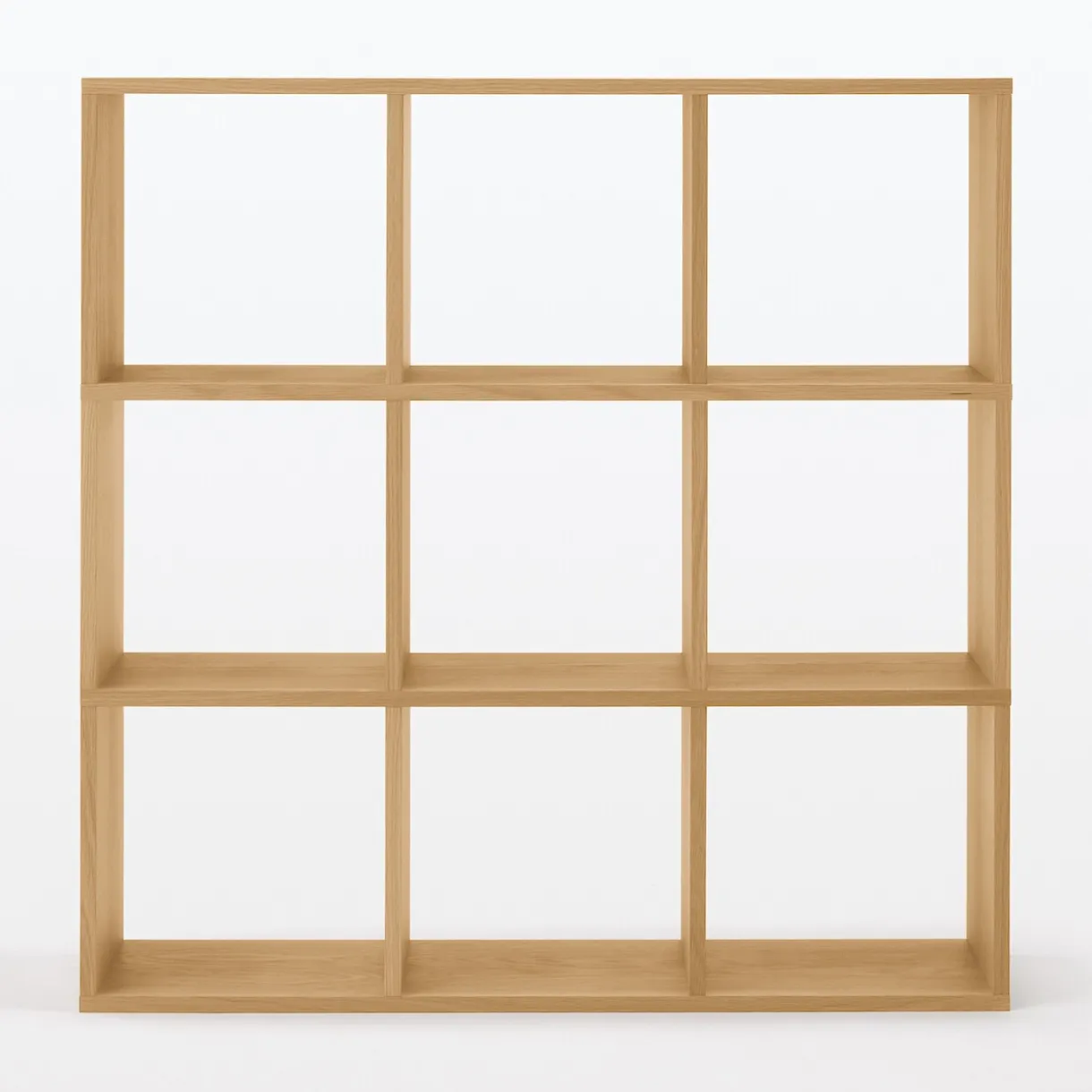 Set de 3 étagères étroites en chêne ‐ 3x3 niveaux (Dont Eco‐part. 3,90 €)