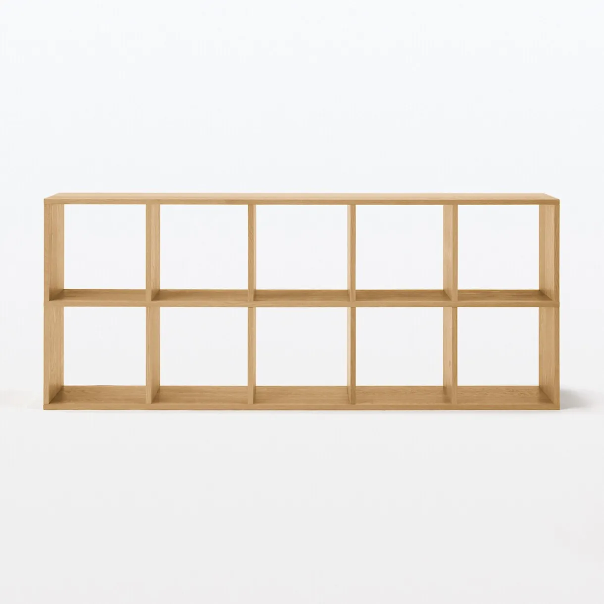 Set de 2 étagères étroites en chêne ‐ 2x5 niveaux (Dont Eco‐part. 5,30 €)