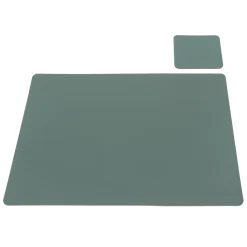 Set de table en cuir recyclé - rectangulaire, Eucalipto