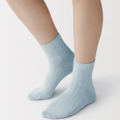 Socquettes à côtes extensibles à angle droit pour femme