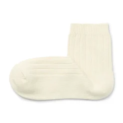 Socquettes à côtes extensibles à angle droit pour femme