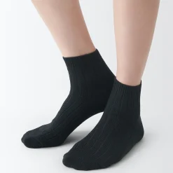 Socquettes à côtes extensibles à angle droit pour femme