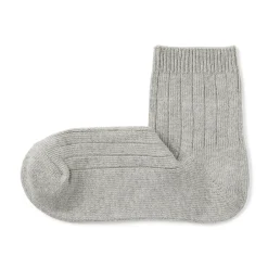 Socquettes à côtes extensibles à angle droit pour femme