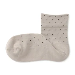 Soquettes à pois et à bordures confortables pour femme