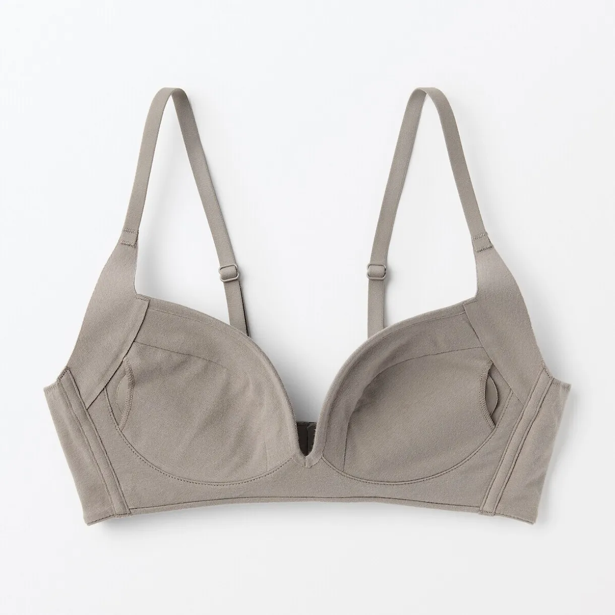 Soutien‐gorge sans armature en mélange de coton avec maintien latéral pour femme