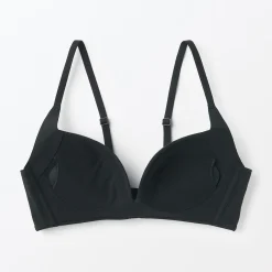 Soutien‐gorge sans armature en mélange de coton avec maintien latéral pour femme