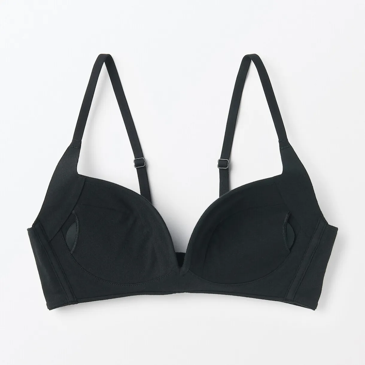 Soutien‐gorge sans armature en mélange de coton avec maintien latéral pour femme