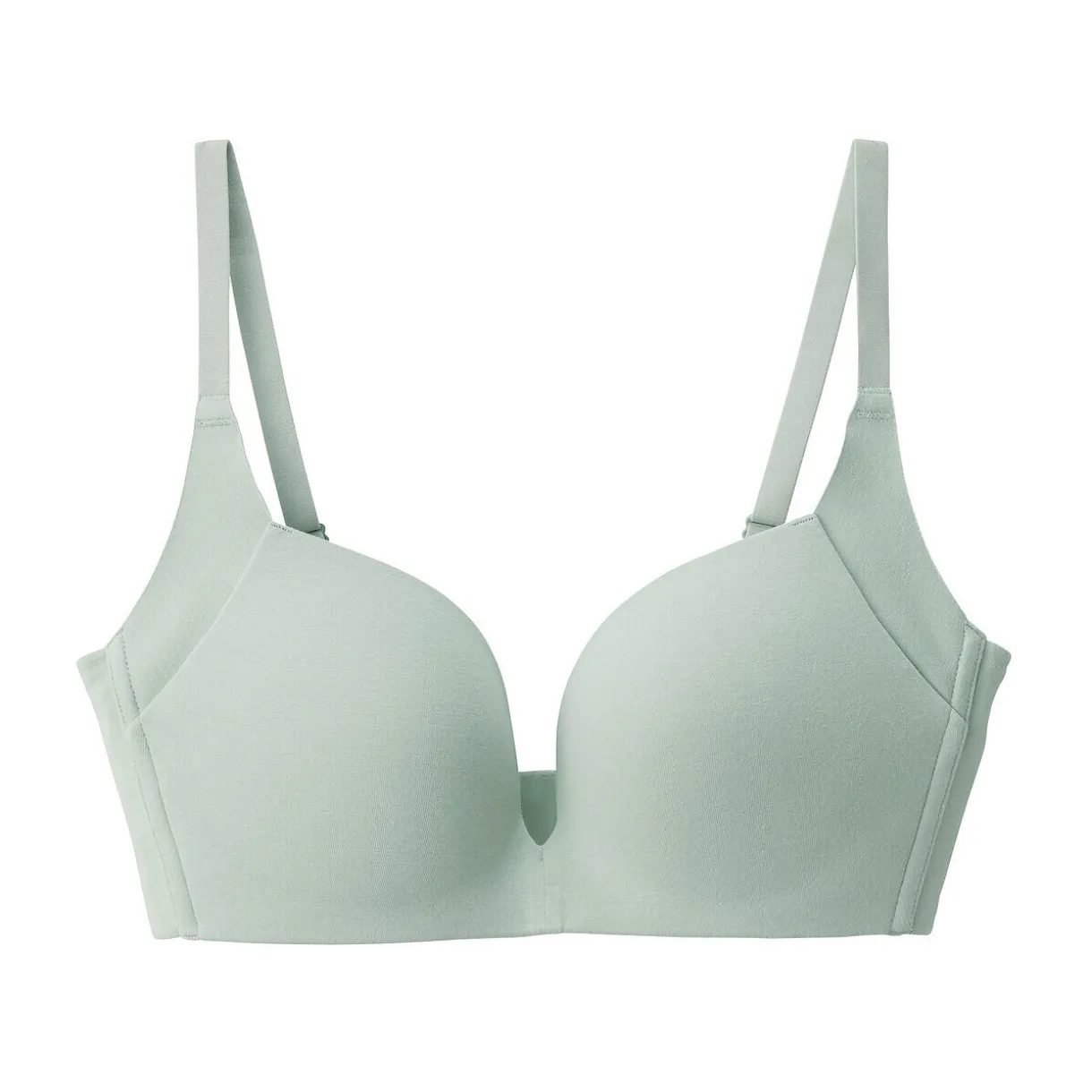 Soutien‐gorge sans armature en mélange de coton avec maintien latéral pour femme