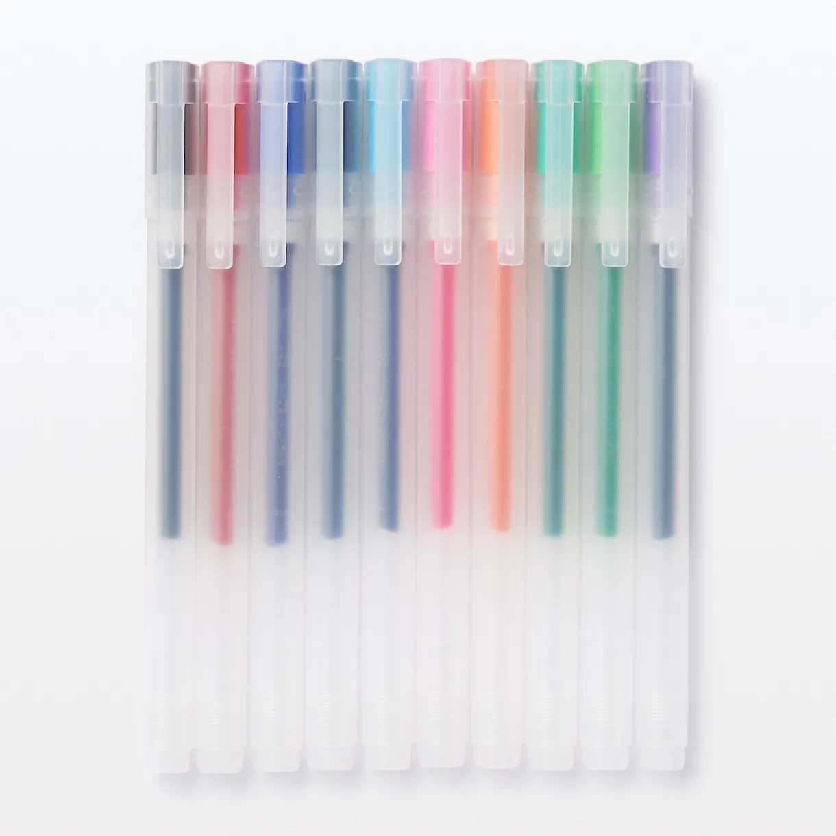 Stylo à bille à encre gel coloré - 0,38 mm - Lot de 10