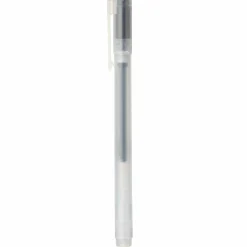 Stylo à bille à encre gel noir - 0,38 mm - Lot de 10