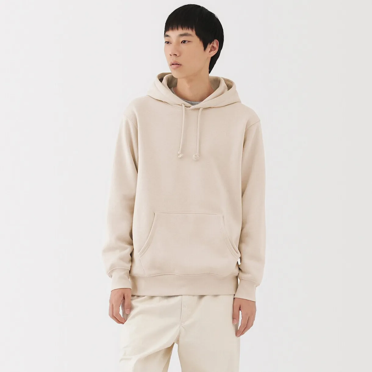 Sweatshirt à capuche en coton mélangé pour homme