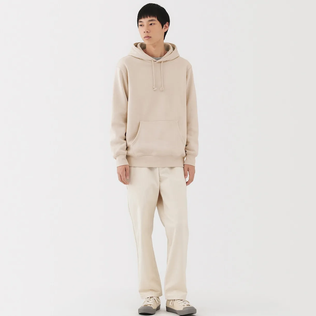 Sweatshirt à capuche en coton mélangé pour homme