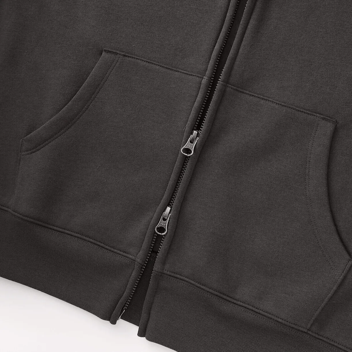 Sweat-shirt à capuche zippé en coton mélangé pour femme