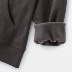 Sweat-shirt à capuche zippé en coton mélangé pour femme