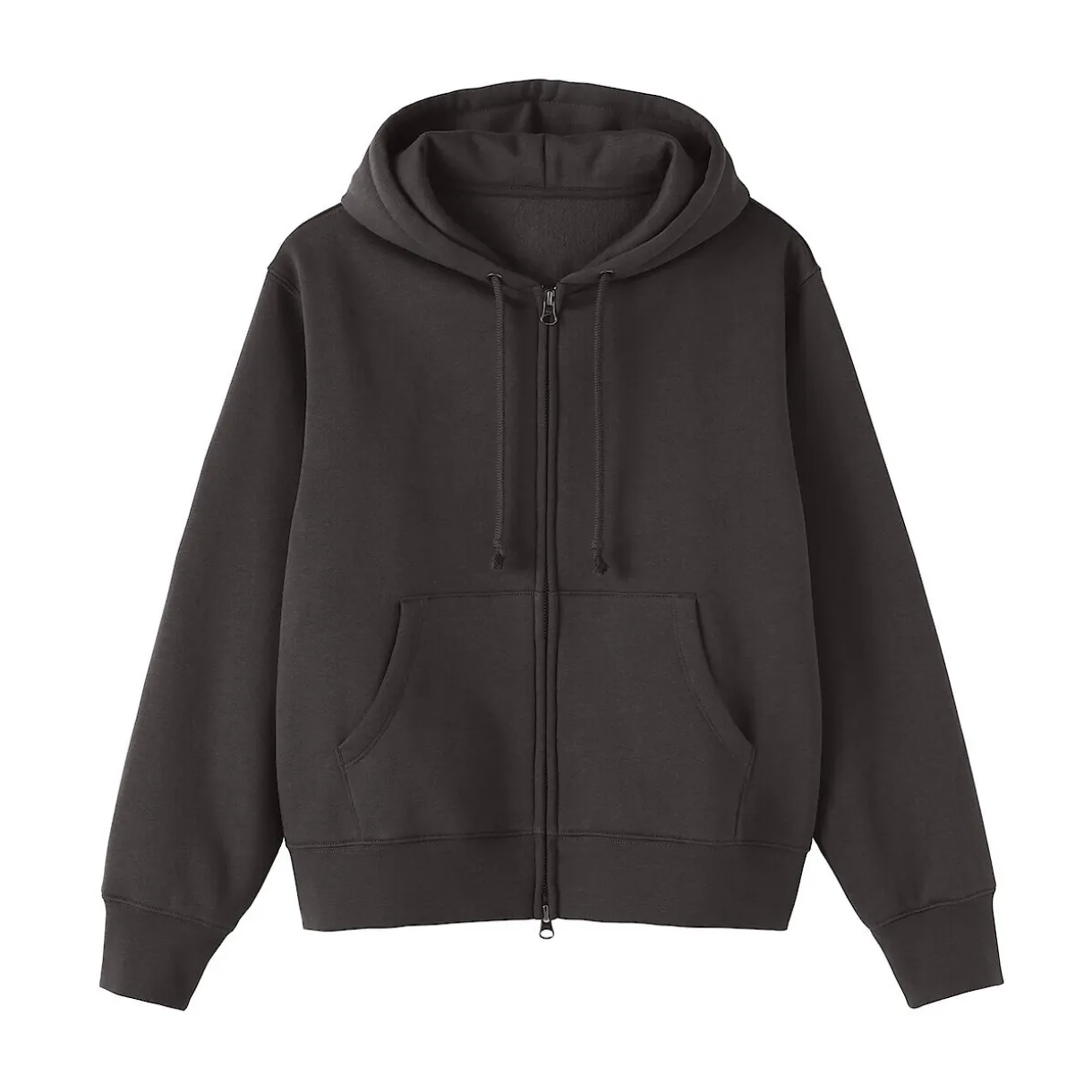 Sweat-shirt à capuche zippé en coton mélangé pour femme