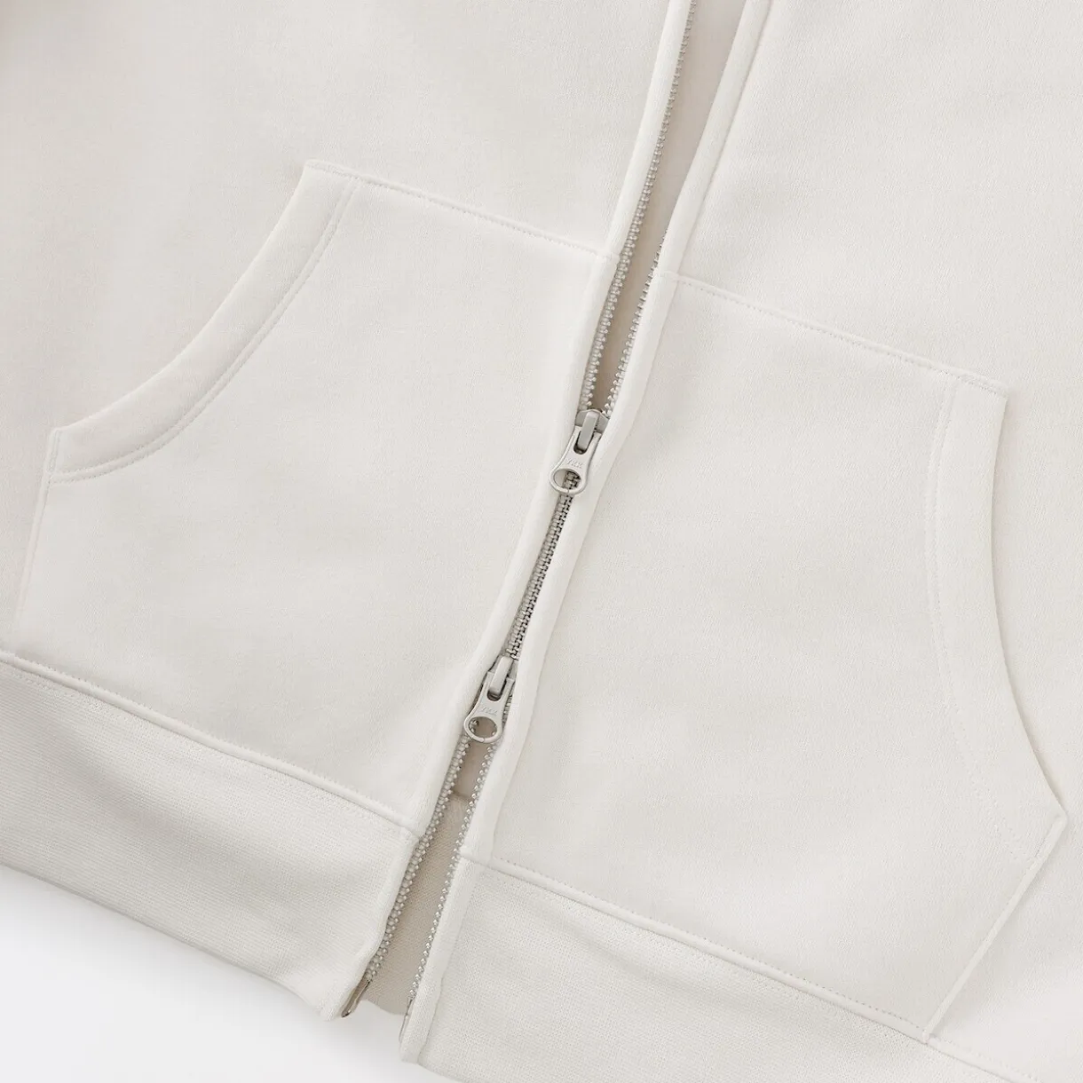 Sweat-shirt à capuche zippé en coton mélangé pour femme